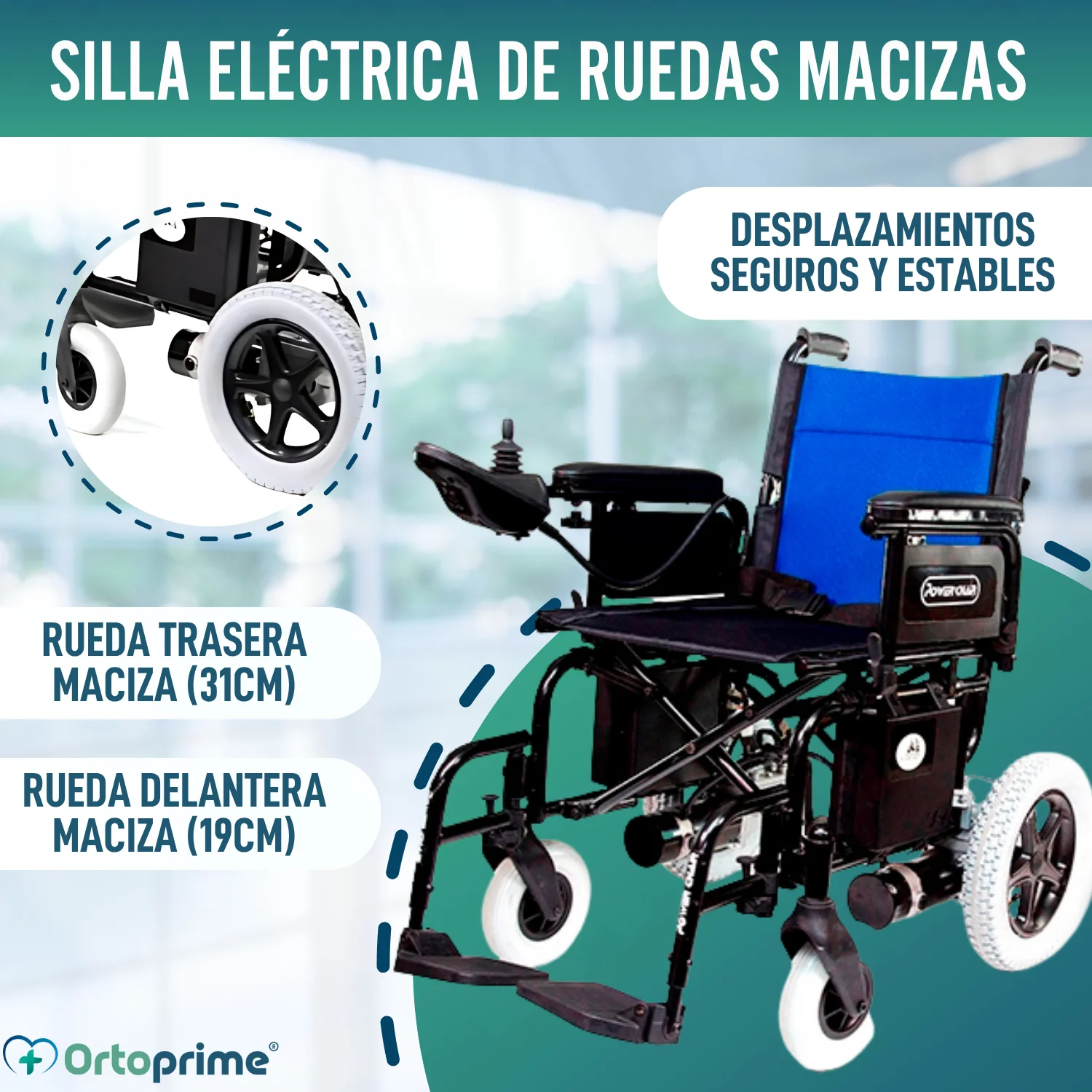 Silla Eléctrica para Movilidad Reducida | Ruedas Macizas - Image 9