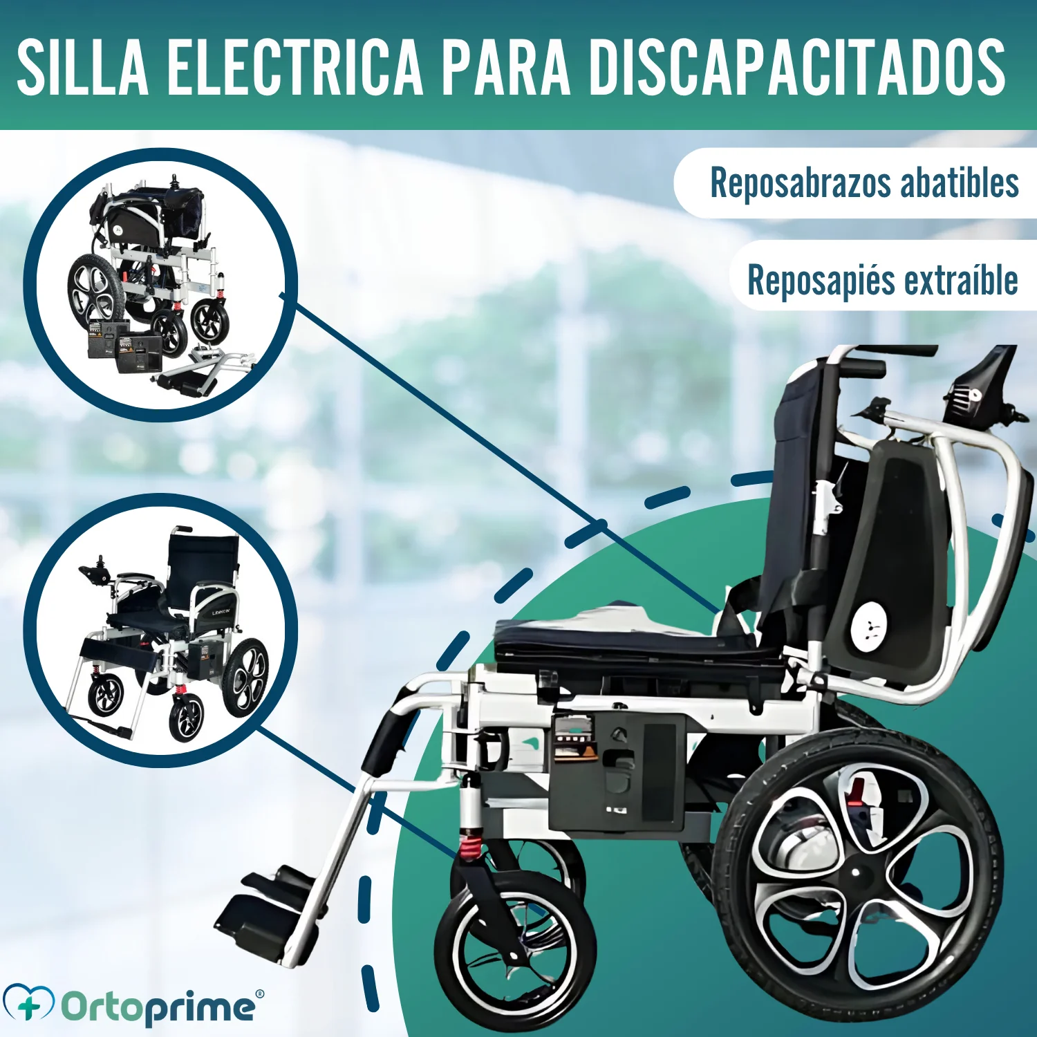 Silla Eléctrica Plegable con Baterías de Gel | 5 Velocidades - Image 8