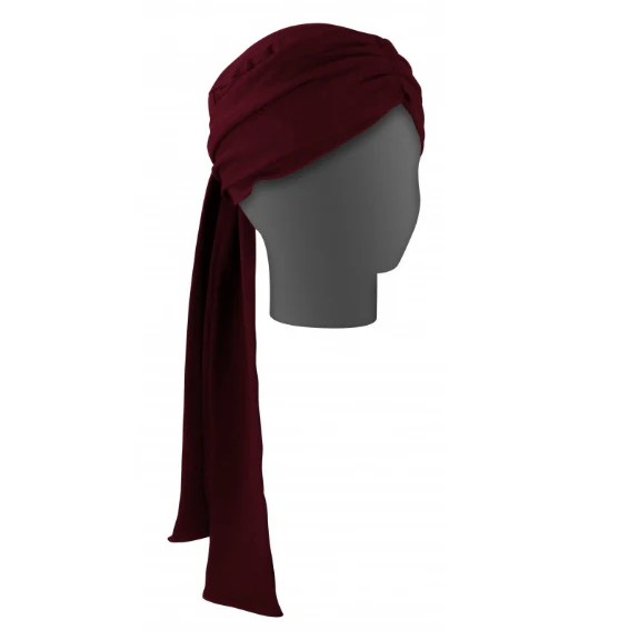 Turbante Pañuelo Oncológico Drapeado Liso | Escoge tu Color - Image 6