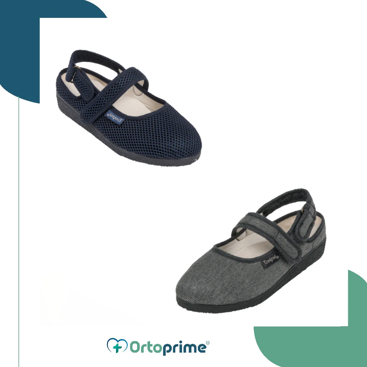 Zapatillas con Talón Descubierto y Cierre de Velcro | Dos Colores - Image 4