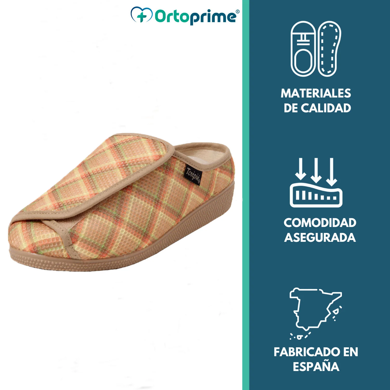 Zapatos con Velcro para Pies Ancho Modelo con Cubeta | Unisex - Image 2